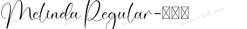 Melinda Regular字体转换